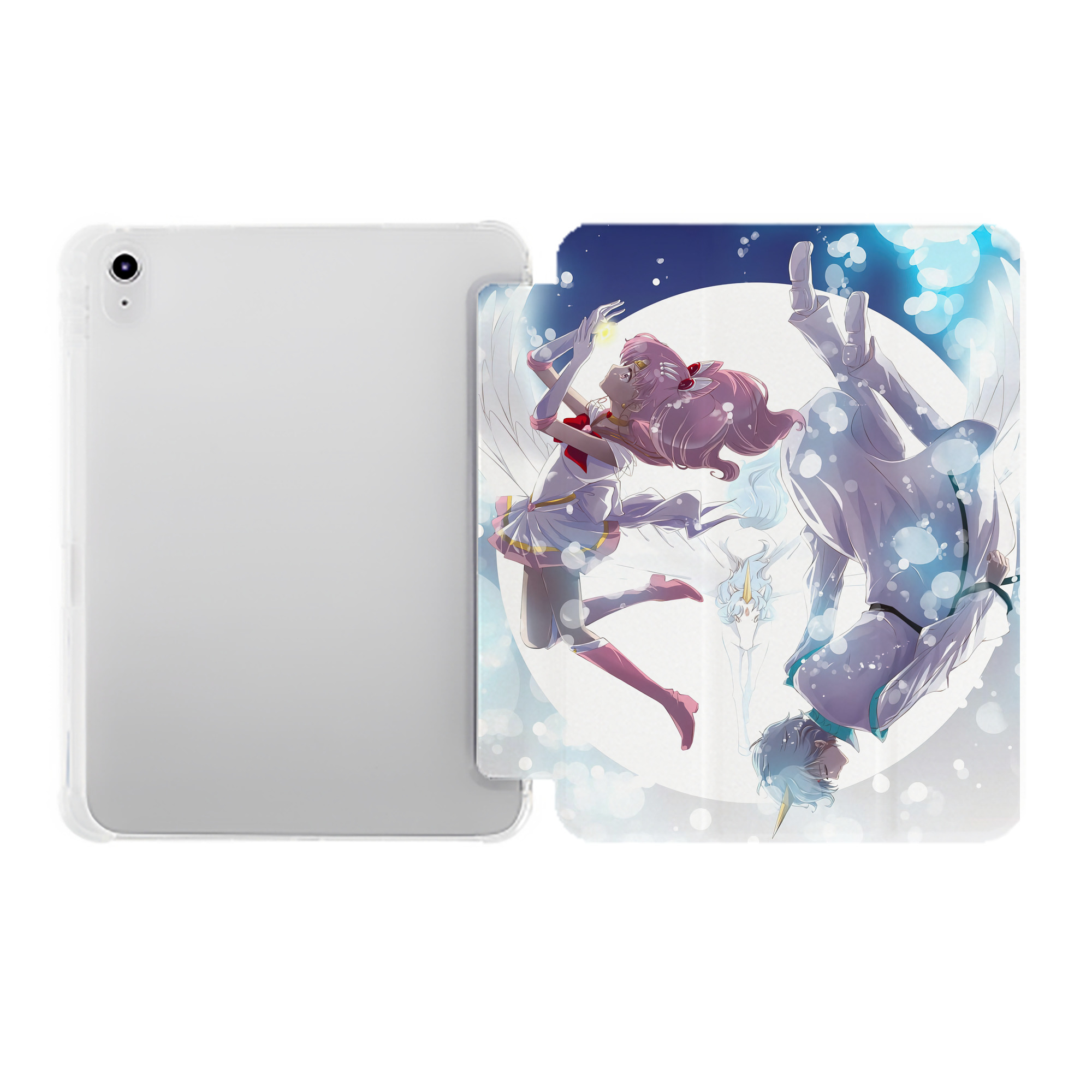 （画像用） 美少女戦士セーラームーン Sailor Moon IPad ケース ペン収納付き 三つ折りスタンド PUレザー×シリコン 対応機種9.5/10.5/10.9インチ